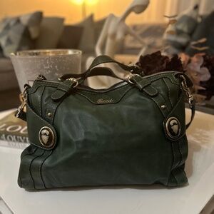 Gucci Vintage Leather Tote Handbag - Crest Boule Hobo